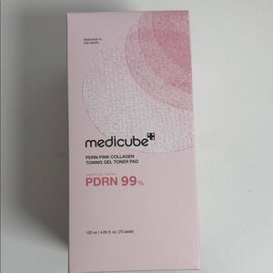 MedicuBe Pink Collagen Toning Gel Toner Pad